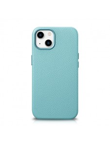 iCarer Litchi Premium Leather Case iPhone 14 Magnetic Leather Case with MagSafe Green