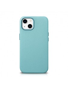 iCarer Litchi Premium Leather Case iPhone 14 Magnetic Leather Case with MagSafe Green
