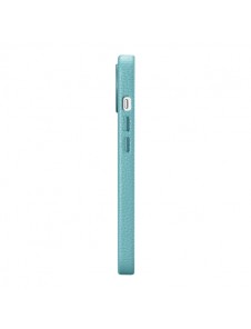 iCarer Litchi Premium Leather Case iPhone 14 Magnetic Leather Case with MagSafe Green