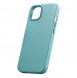 iCarer Litchi Premium Leather Case iPhone 14 Magnetic Leather Case with MagSafe Green