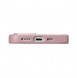 iCarer Litchi Premium Leather Case iPhone 14 Magnetic Leather Case with MagSafe Pink