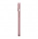 iCarer Litchi Premium Leather Case iPhone 14 Magnetic Leather Case with MagSafe Pink