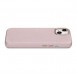 iCarer Litchi Premium Leather Case iPhone 14 Magnetic Leather Case with MagSafe Pink