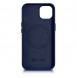 iCarer Case Leather cover for iPhone 14 case made of natural leather blue