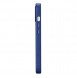 iCarer Case Leather cover for iPhone 14 case made of natural leather blue