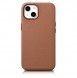 iCarer Case Leather Case Cover for iPhone 14 Brown