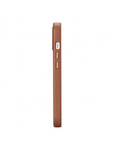 iCarer Case Leather Case Cover for iPhone 14 Brown