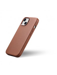 iCarer Case Leather Case Cover for iPhone 14 Brown