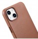 iCarer Case Leather Case Cover for iPhone 14 Brown