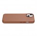 iCarer Case Leather Case Cover for iPhone 14 Brown