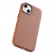 iCarer Case Leather Case Cover for iPhone 14 Brown