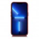 iCarer Case Leather cover case made of genuine leather for iPhone 14 red