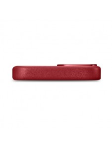 iCarer Case Leather cover case made of genuine leather for iPhone 14 red
