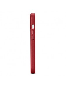 iCarer Case Leather cover case made of genuine leather for iPhone 14 red
