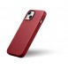 iCarer Case Leather cover case made of genuine leather for iPhone 14 red