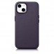 iCarer Case Leather Cover Case for iPhone 14 Dark Purple