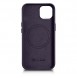 iCarer Case Leather Cover Case for iPhone 14 Dark Purple