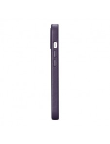 iCarer Case Leather Cover Case for iPhone 14 Dark Purple