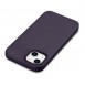 iCarer Case Leather Cover Case for iPhone 14 Dark Purple