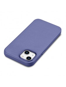 iCarer Case Leather Case Cover for iPhone 14 Light Purple