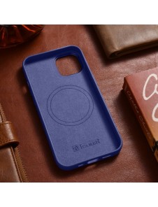 iCarer Case Leather Case Cover for iPhone 14 Light Purple