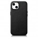 iCarer Case Leather cover for iPhone 14 black