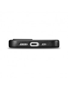 iCarer Case Leather cover for iPhone 14 black