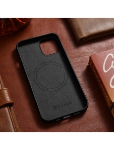 iCarer Case Leather cover for iPhone 14 black