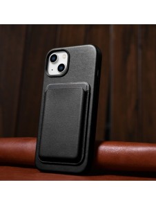 iCarer Case Leather cover for iPhone 14 black