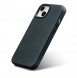 iCarer Oil Wax Premium Leather Case iPhone 14 Magnetic Leather Case with MagSafe Dark Blue