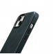 iCarer Oil Wax Premium Leather Case iPhone 14 Magnetic Leather Case with MagSafe Dark Blue