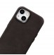 iCarer Oil Wax Premium Leather Case magnetic leather case iPhone 14 with MagSafe brown
