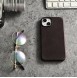iCarer Oil Wax Premium Leather Case magnetic leather case iPhone 14 with MagSafe brown