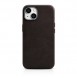 iCarer Oil Wax Premium Leather Case magnetic leather case iPhone 14 with MagSafe brown