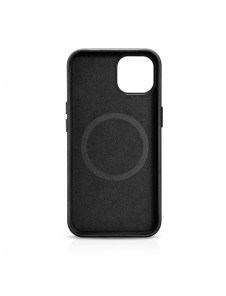 iCarer Oil Wax Premium Leather Case iPhone 14 Magnetic Leather Case with MagSafe Black