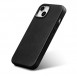 iCarer Oil Wax Premium Leather Case iPhone 14 Magnetic Leather Case with MagSafe Black