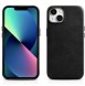 iCarer Oil Wax Premium Leather Case iPhone 14 Magnetic Leather Case with MagSafe Black