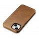 iCarer Oil Wax Premium Leather Case magnetic leather iPhone 14 case with MagSafe brown