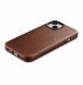 iCarer Oil Wax Premium Leather Case magnetic leather case iPhone 14 with MagSafe brown