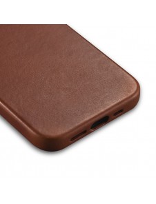 iCarer Oil Wax Premium Leather Case magnetic leather case iPhone 14 with MagSafe brown