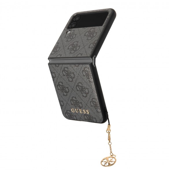 Guess 4G Charms Case for Samsung Galaxy Z Flip 4 Grey