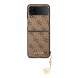 Guess 4G Charms Case for Samsung Galaxy Z Flip 4 Brown