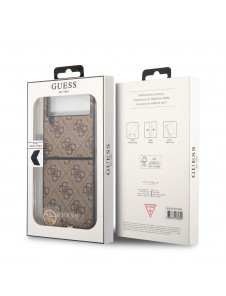 Guess 4G Charms Case for Samsung Galaxy Z Flip 4 Brown