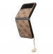 Guess 4G Charms Case for Samsung Galaxy Z Flip 4 Brown