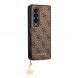 Guess 4G Charms Case for Samsung Galaxy Z Fold 4 Brown
