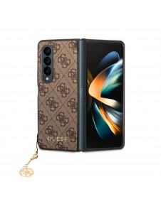 Guess 4G Charms Case for Samsung Galaxy Z Fold 4 Brown