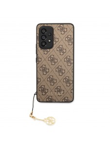 Guess 4G Charms Case for Samsung Galaxy A53 5G Brown