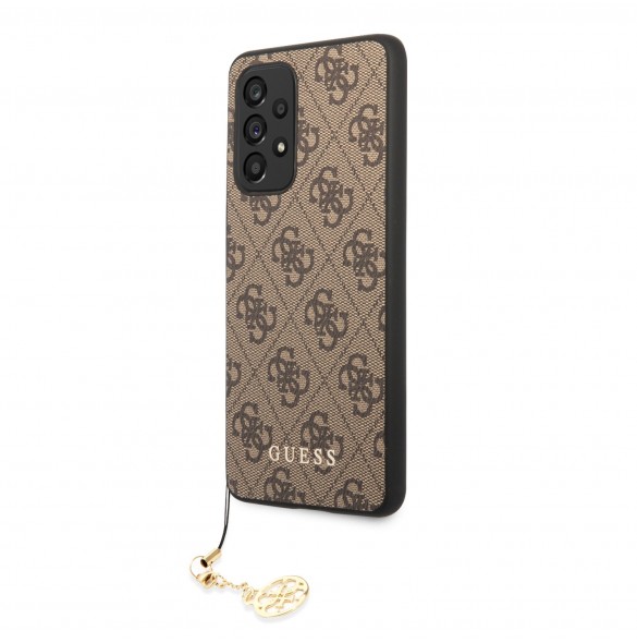 Guess 4G Charms Case for Samsung Galaxy A53 5G Brown
