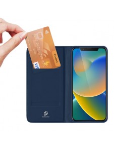 Dux Ducis Skin Pro Holster Flip Cover for iPhone 14 / 13 blue