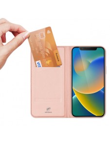 Dux Ducis Skin Pro Holster Flip Cover for iPhone 14 / 13 pink